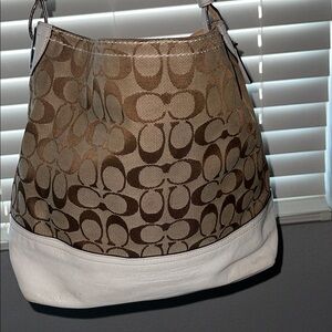Coach Brown and White Women's Bag